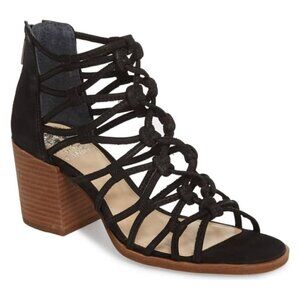 𝅺VINCE Camuto BNWT Sandals Black "Karika" Leather